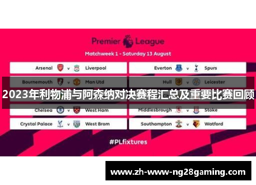 2023年利物浦与阿森纳对决赛程汇总及重要比赛回顾 2023年利物浦与阿森纳对决赛程汇总及重要比赛回顾